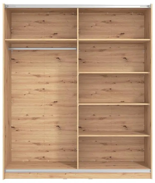 Ντουλάπα Sierra 180 Artisan Oak 180x62.5x210 εκ. 179x62.5x210 εκ.