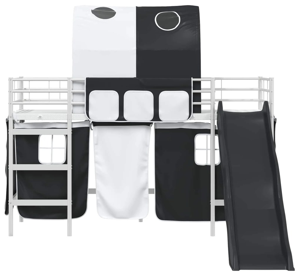 vidaXL Λευκό και Μαύρο 74,5 x 190 εκ.