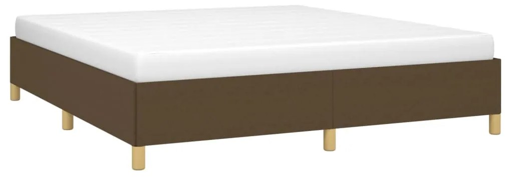 ΠΛΑΙΣΙΟ ΚΡΕΒΑΤΙΟΥ BOXSPRING ΣΚΟΥΡΟ ΚΑΦΕ 160X200 ΕΚ. ΥΦΑΣΜΑΤΙΝΟ 3120972