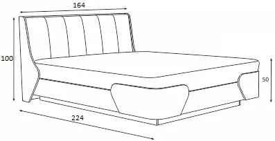 Σετ Κρεβατοκάμαρας ξύλινο CHANCE 160x200 DIOMMI 40-044