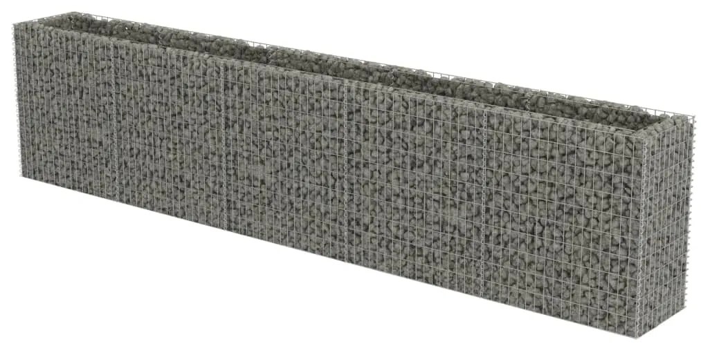 vidaXL Συρματοκιβώτιο-Γλάστρα Υπερυψωμένη 450x50x100 εκ. Γαλβ. Χάλυβας