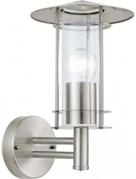 Απλίκα Lisio inox με γυαλί Eglo-30184-Inox 30184