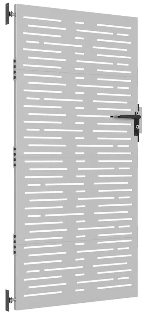 vidaXL Πύλη Κήπου με Τετράγωνο Σχέδιο 85 x 200 εκ. από Ατσάλι Corten