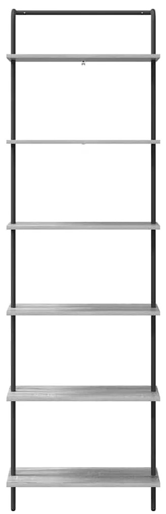 vidaXL Ράφι Βιβλίων Γκρι sonoma 60 x 24 x 203 εκ Επεξεργασμένο ξύλο