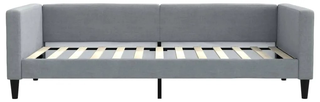 vidaXL Καναπές Κρεβάτι Ανοιχτό Γκρι 100 x 200 εκ. Υφασμάτινος