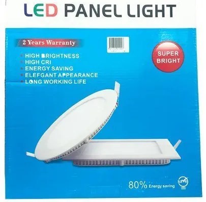 LED φωτιστικό οροφής λευκό φως 12-24W – LED PANEL ROUND 220V WHITE