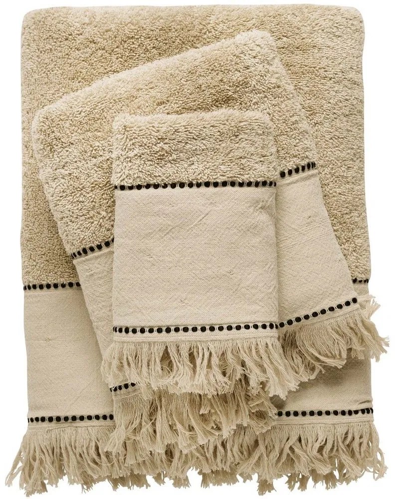 Πετσέτες Daily 0697 (Σετ 3τμχ) Beige Das Home Σετ Πετσέτες 70x140cm 100% Cotton