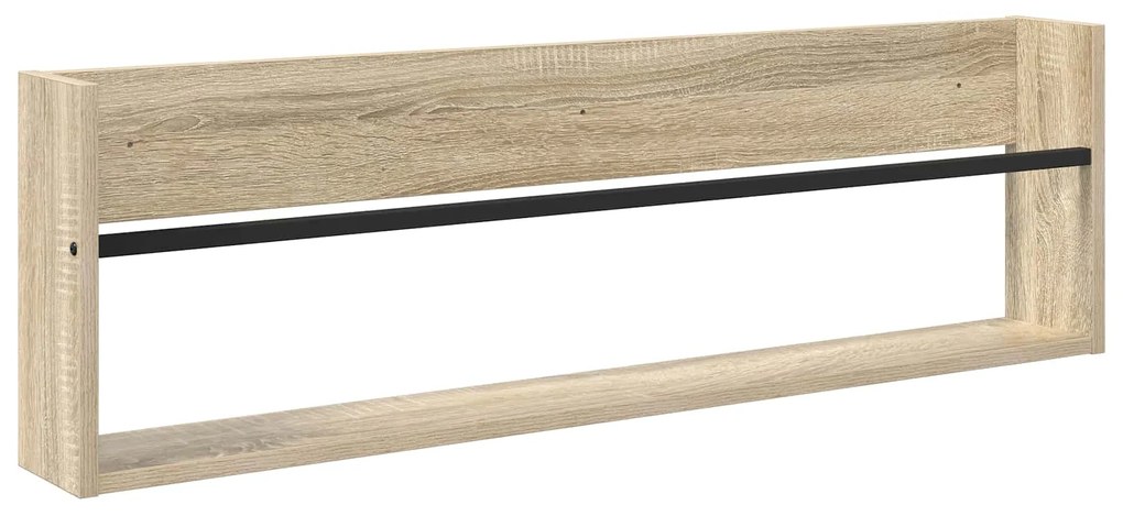 vidaXL Ράφι Περιοδικών με ράφι 2 pcs Δρύς Sonoma 100 x 12 x 30 εκ