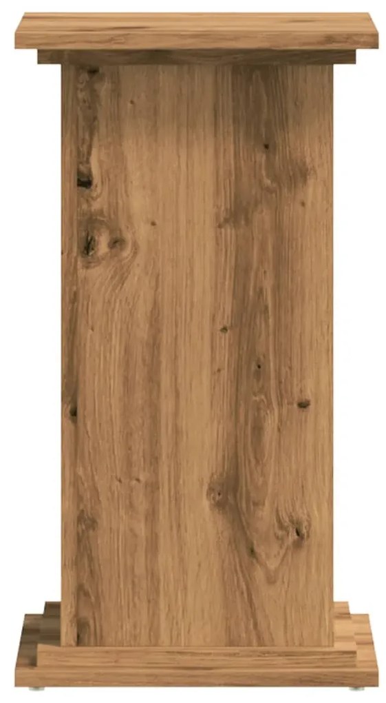 vidaXL Βάσεις Φυτών Αρτισιανή Δρυς 33x33x60 εκ. Επεξ. Ξύλο