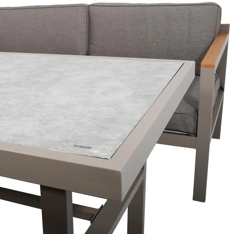 Σετ κήπου γωνιακό Estelle Fylliana Μπέζ 213x213x65 εκ. 213x213x65 εκ.