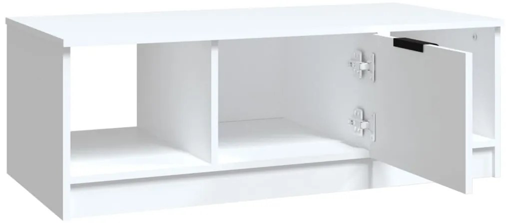 vidaXL Τραπεζάκι Σαλονιού Λευκό 102 x 50 x 36 εκ. Επεξεργασμένο Ξύλο