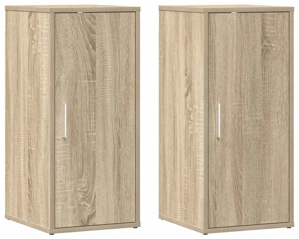 vidaXL Παπουτσοθήκες 2 τεμ. Sonoma Δρυς 32x35x70 εκ. από Μοριοσανίδα