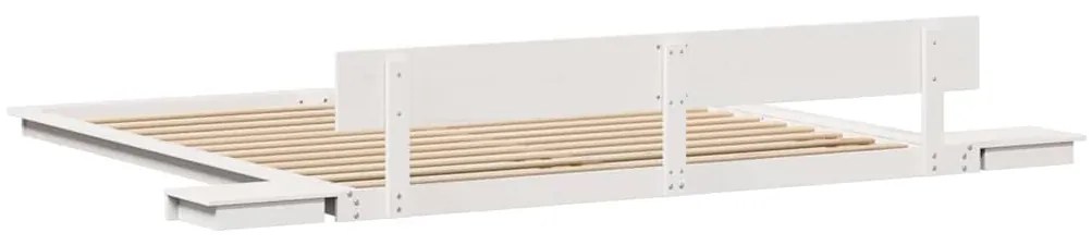 vidaXL Σκελετός Κρεβατιού Λευκό 200 x 200 cm ξύλο