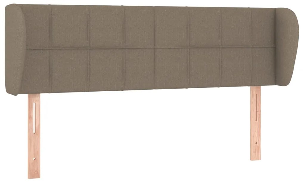 vidaXL Κεφαλάρι με Πτερύγια Taupe 147 x 23 x 78/88 εκ. Υφασμάτινο