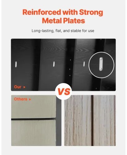 VEVOR 63in Rectangle Dining Table Wood Kitchen Table for 4-6 Person (Only Table)