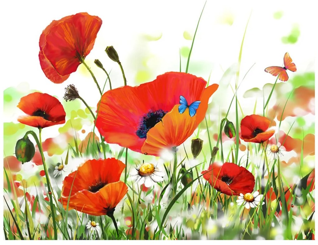 Φωτοταπετσαρία - Country poppies 400x270