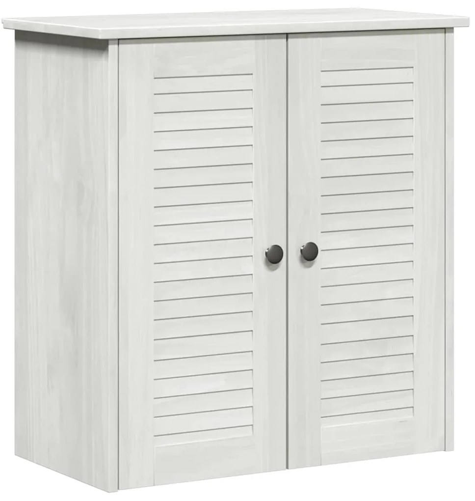 vidaXL Σετ Επίπλων Μπάνιου με ράφι VIGO 2 pcs Λευκό και Αντίκα Λευκό