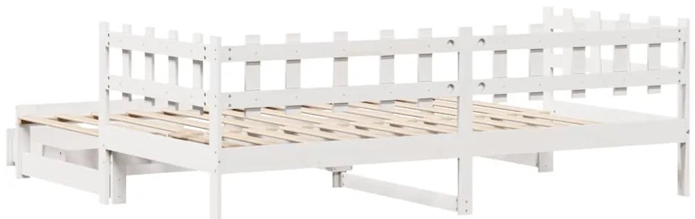 vidaXL Καναπές Κρεβάτι Συρόμενος Χωρίς Στρώμα 90x200 εκ. &amp; Συρτάρια