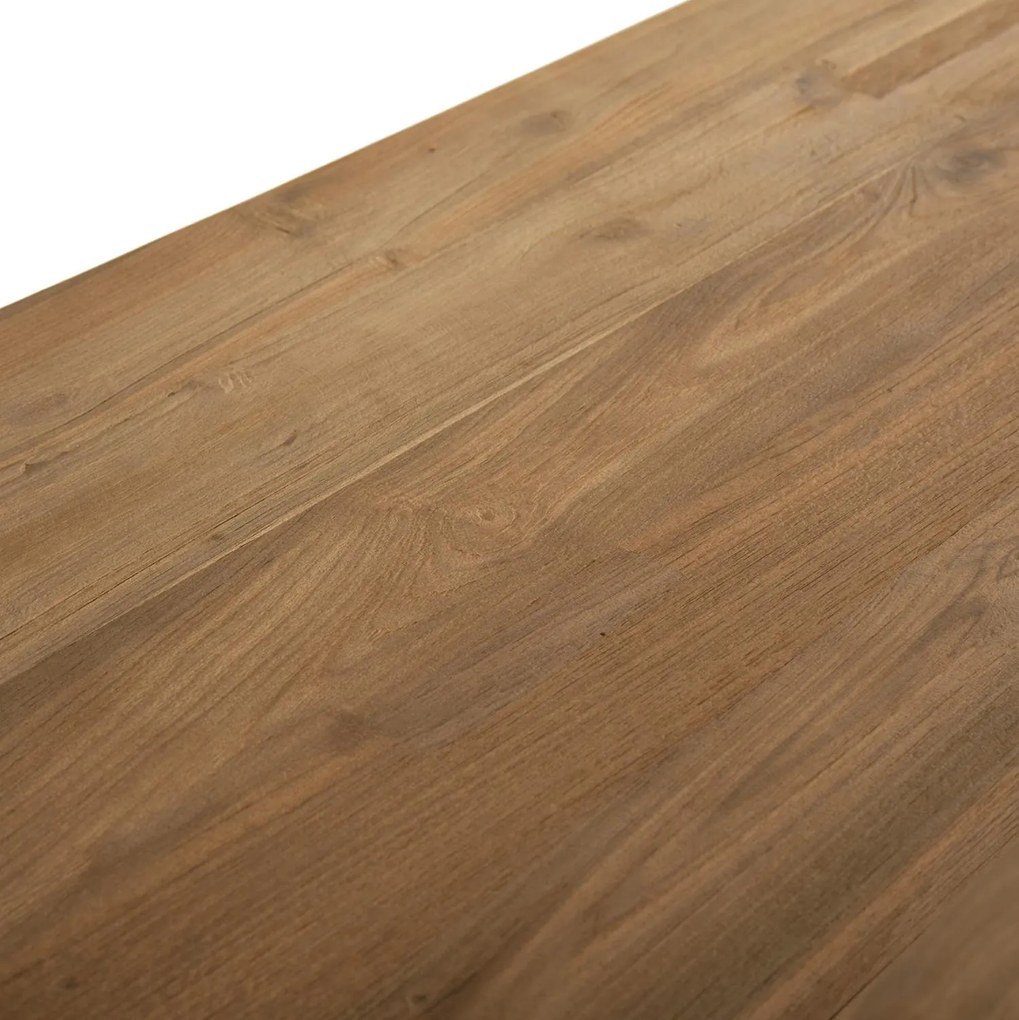 Κονσόλα C9554 με Ράφι απο Ανακυκλωμένο Ξύλο TEAK 240x45x91Υεκ. 240x45x91 εκ.