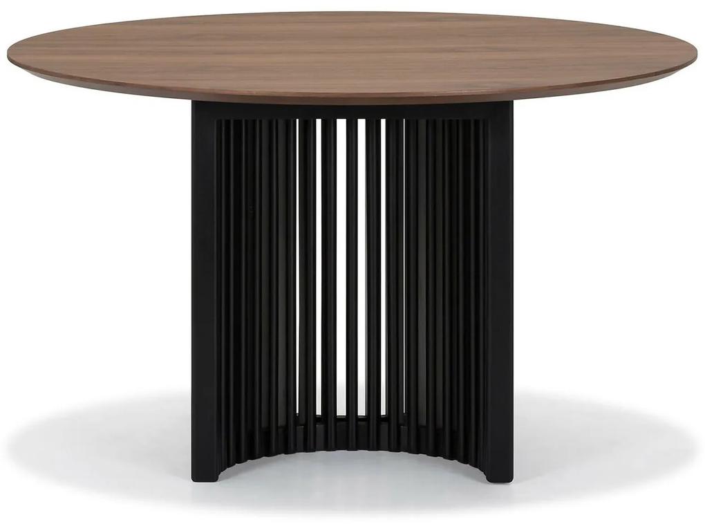 Τραπέζι Springfield 220, Καφέ, Μαύρο, 76cm, Φυσικό ξύλο καπλαμά, Ινοσανίδες μέσης πυκνότητας | Epipla1.gr