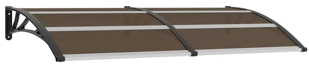 vidaXL Στέγαστρο Πόρτας Μαύρο 200 x 100 εκ. Πολυανθρακικό