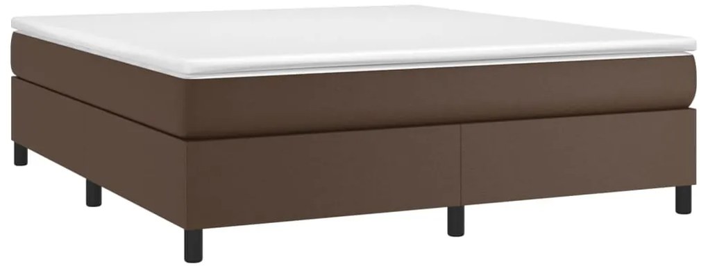 vidaXL Πλαίσιο Κρεβατιού Καφέ 180x200 εκ. από Συνθετικό Δέρμα