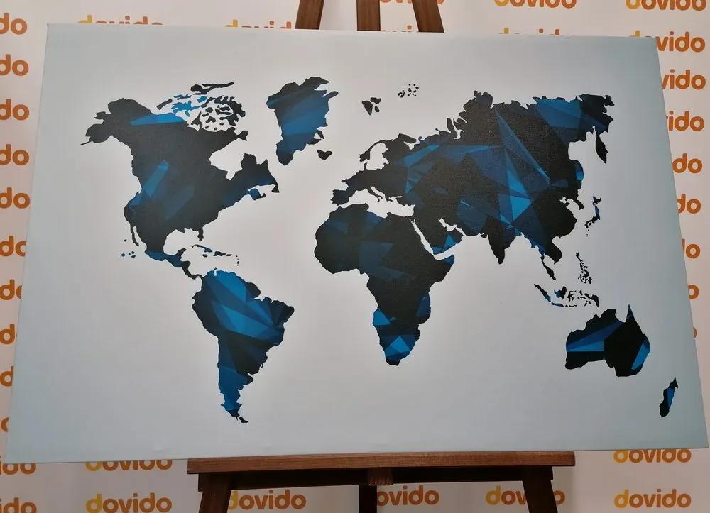 Εικόνα παγκόσμιου χάρτη σε διανυσματικό γραφικό σχέδιο - 60x40