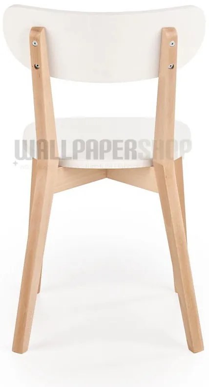 Καρέκλα Λευκή Ξύλινη 45x50x81
