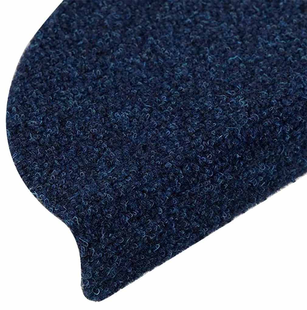 vidaXL Πατάκια Σκαλιών Αυτοκόλλητα 5 τεμ. Μπλε Μπεζ 56x17x3 εκ. Ημίκυκλα