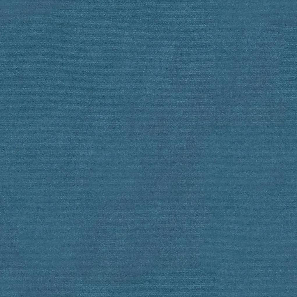 Πάγκος Μπλε 80 x 45 x 60 εκ. Βελούδινος - Μπλε
