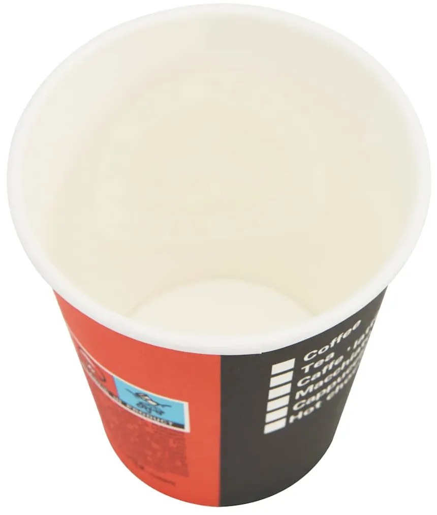 Χάρτινα ποτήρια καφέ με καπάκια 1000 τεμάχια 8oz 240ml 3325212