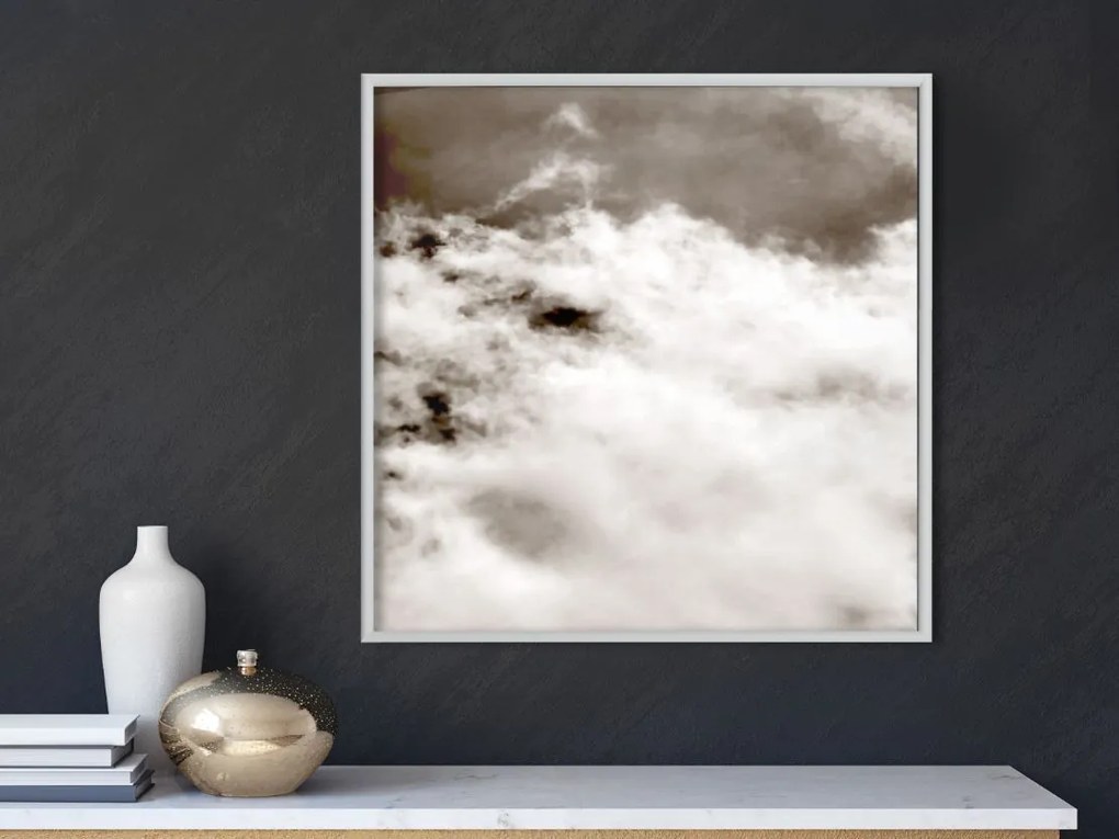 Αφίσα - Clouds - 30x30 - Χρυσό - Χωρίς πασπαρτού