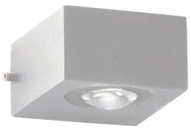 Απλίκα Φωτιστικό Τοίχου Helsinki IP54 8x7 Fischer Honsel-30399-Ασημί 30399