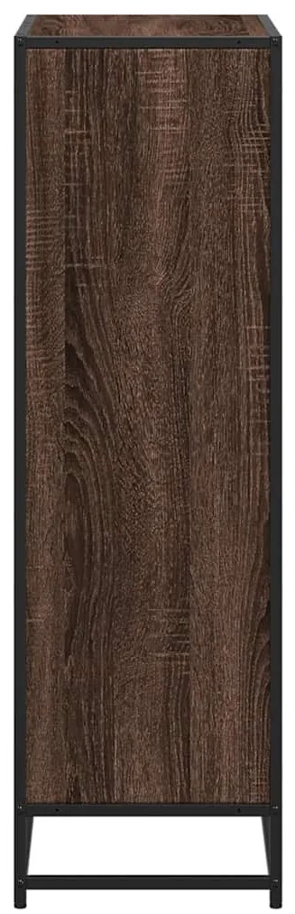 vidaXL Βιβλιοθήκη Καφέ Δρυς 65,5x33x107,5 εκ. από Επεξεργασμένο Ξύλο