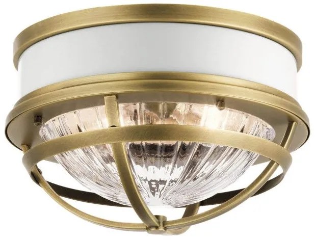 Πλαφονιέρα Φωτιστικό Οροφής 2xE27 Tollis Quintiesse Elstead Lighting QN-TOLLIS-F-NBR Ορείχαλκος