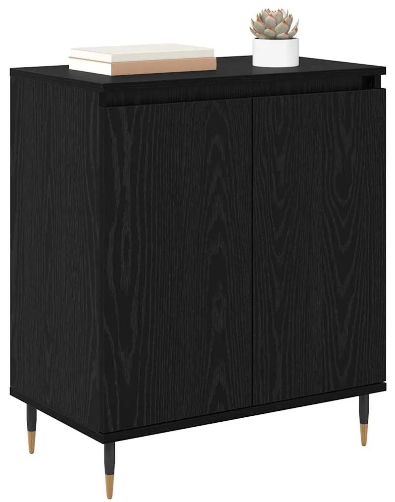 vidaXL Πλαϊνό γραφείο Μαύρη Οξυά 60 x 35 x 70 cm Επεξεργασμένο ξύλο