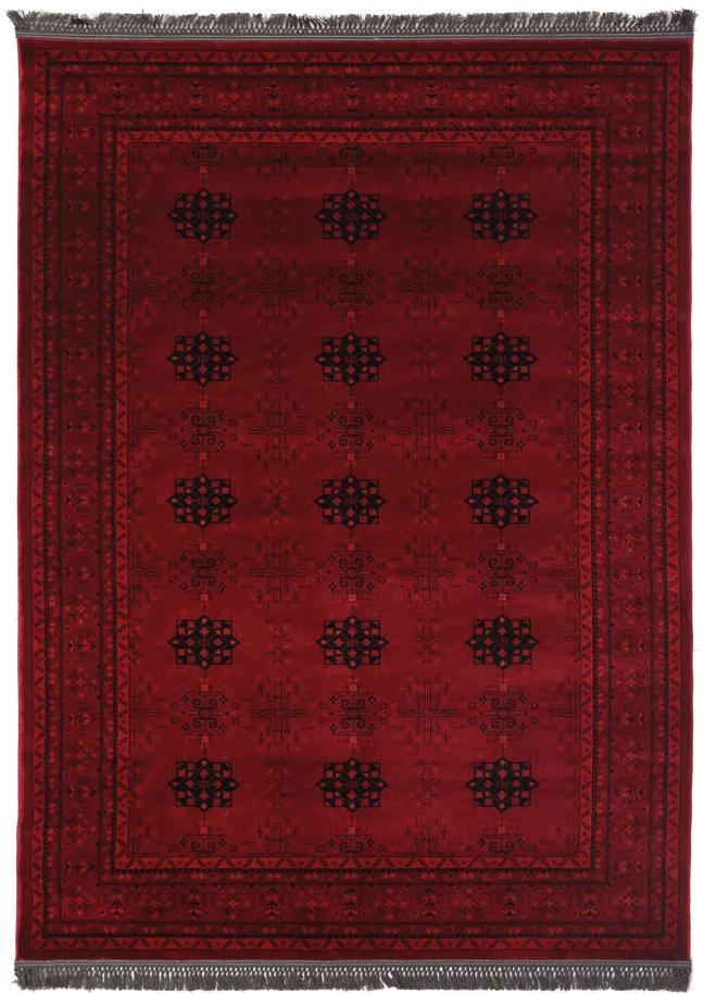 Χειμερινό χαλί κλασικό Afgan 8127A D.Red 160 x 160 Στρόγγυλο