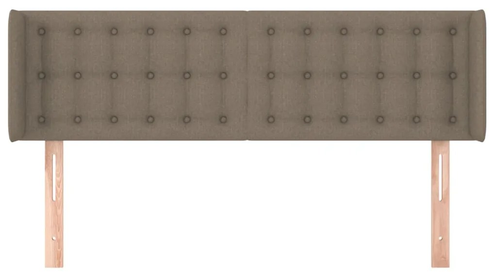 vidaXL Κεφαλάρι με Πτερύγια Taupe 147x16x78/88 εκ. Υφασμάτινο