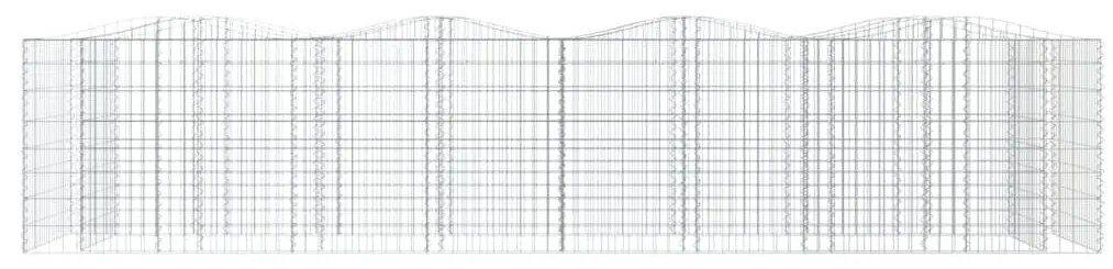 Συρματοκιβώτιο Τοξωτό 400x100x100 εκ. από Γαλβανισμένο Σίδερο - Ασήμι