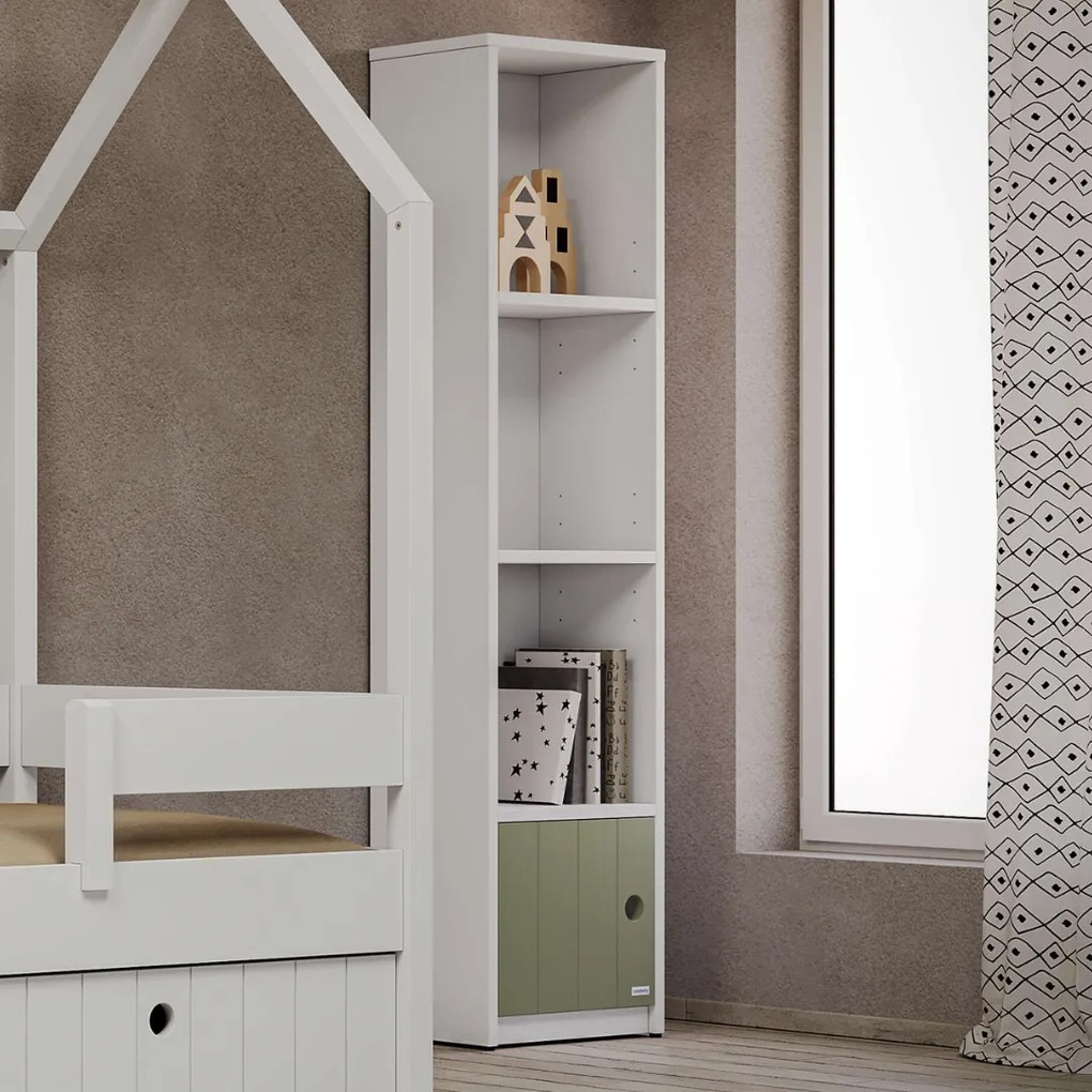 Casakids Στενή Βιβλιοθήκη Με 1 Πορτάκι