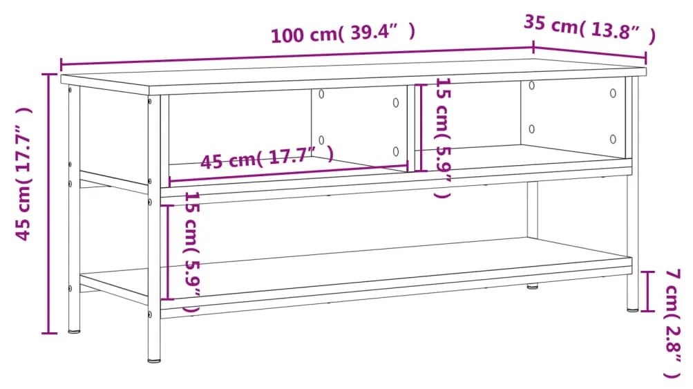 ΈΠΙΠΛΟ ΤΗΛΕΟΡΑΣΗΣ ΚΑΠΝΙΣΤΗ ΔΡΥΣ 100X35X45 ΕΚ. ΕΠΕΞ. ΞΥΛΟ 832785