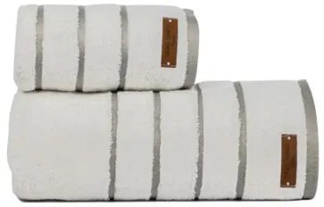 Makis Tselios Home Πετσέτα Προσώπου Private 50x90εκ. White Βάρους 600gr/m²
