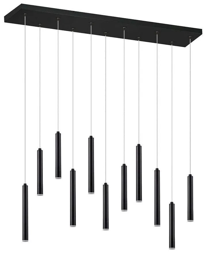 Φωτιστικό Οροφής - Ράγα Led Tubular 321611132 Black Trio Lighting Μέταλλο