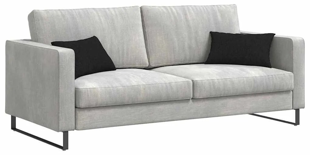 vidaXL Μαξιλάρι Καναπέ 2 pcs Μαύρο 50 x 30 cm ύφασμα