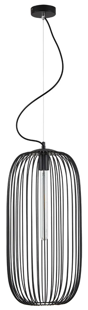 Φωτιστικό Οροφής  SE21-BL-30 MED BLACK METAL GRID PENDANT E4 - 51W - 100W - 77-8230