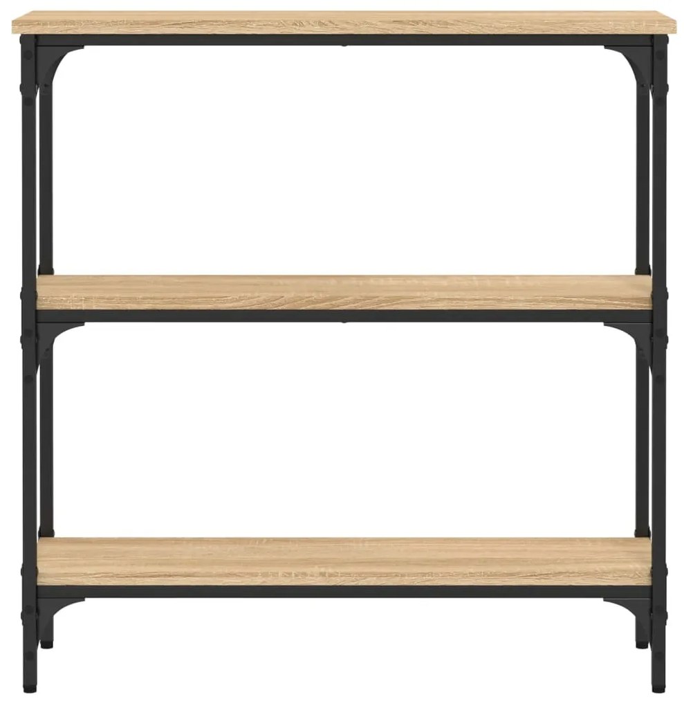 vidaXL Τραπέζι Κονσόλα Sonoma Δρυς 75x22,5x75 εκ. Επεξεργασμένο Ξύλο