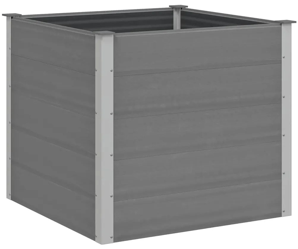 vidaXL Ζαρντινιέρα Υπερυψωμένη Γκρι 100 x 100 x 91 εκ. από WPC