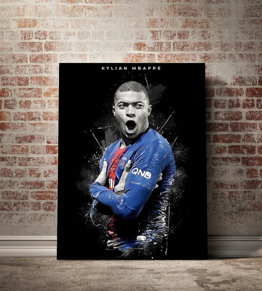 Πίνακας σε καμβά Kylian Mbappe KNV1545 30cm x 40cm