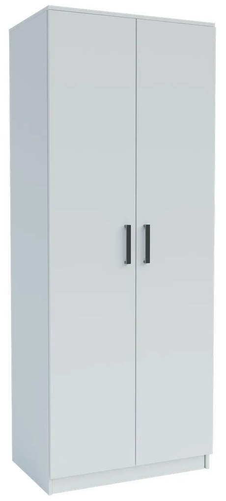 Ντουλάπα Δίφυλλη Simple Λευκή 80x52x205cm - GR-SIM2D-1