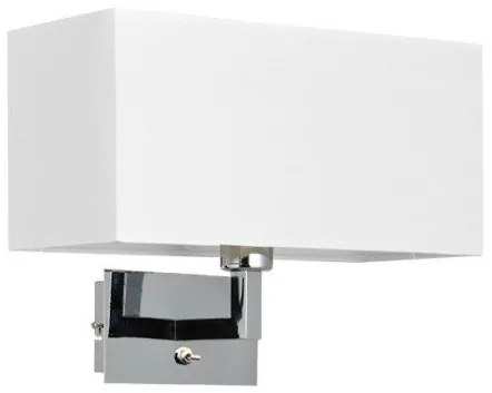 Απλίκα Φωτιστικό Τοίχου TITCHIANO E27 Υφασμάτινο ACA-V29232WWC-Λευκό V29232WWC